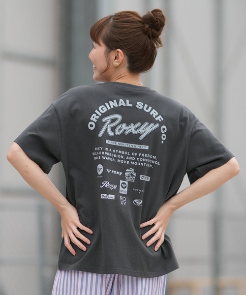 ROXY(ロキシー)の「ROXY/ロキシー 半袖 Tシャツ バックプリント RST261090(Tシャツ/カットソー・レディース・モカ/ホワイト/ブラック・L/M)」の2枚目の写真