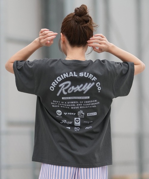 ROXY(ロキシー)の「ROXY/ロキシー 半袖 Tシャツ バックプリント RST261090(Tシャツ/カットソー・レディース・モカ/ホワイト/ブラック・L/M)」の11枚目の写真