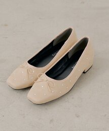 Chico | 【SALON by Chico】ミドルビジューリボンバレエシューズ(パンプス)