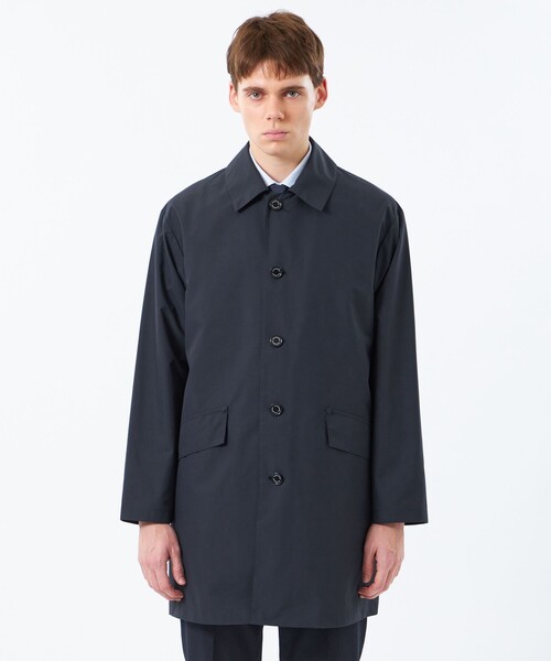 MACKINTOSH PHILOSOPHY(マッキントッシュ フィロソフィー)の「コットンライクタッサー BALBY(バルビー)(ステンカラーコート・メンズ・ベージュ系その他4/ダークネイビー・40/38)」の5枚目の写真