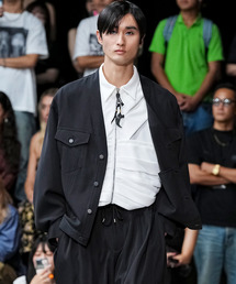 yoshiokubo(���V�I�N�{)��yoshiokubo ���V�I�N�{ / COLLARLESS JACKET �����b�N�X�J���[���X�W���P�b�g / YKS26501(�m�[�J���[�W���P�b�g)