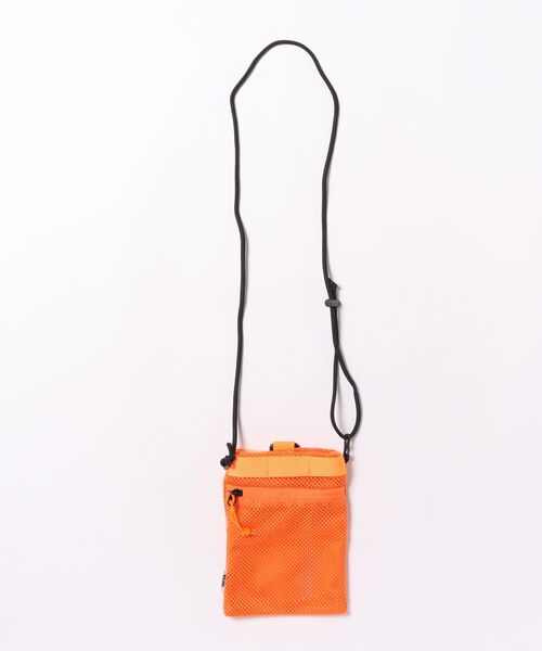 UNFRM OUTDOOR STANDARD(ユニフォームアウトドアスタンダード)の「【UNFRM OUTDOOR STANDARD:ユニフォームアウトドアスタンダード】MILITARY MESH POUCH/メッシュミニバッグ(ショルダーバッグ・レディース・ブラック/オレンジ・FREE)」の7枚目の写真