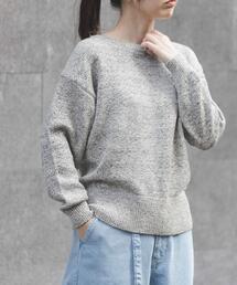 FORK&SPOON | FORK&SPOON　テープヤーンボートネックニット(ニット/セーター)