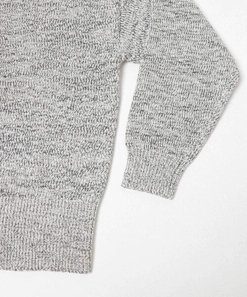 FORK&SPOON(フォークアンドスプーン)の「FORK&SPOON テープヤーンボートネックニット(ニット/セーター・レディース・ベージュ系その他/ブラック系その他・1)」の8枚目の写真