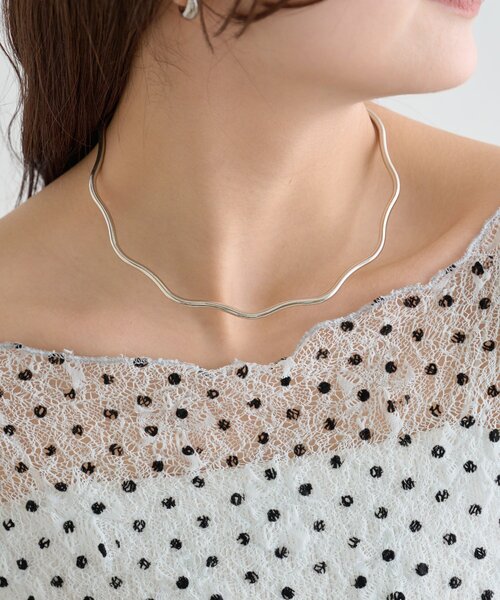 mystic（ミスティック）の「【Lara】WAVEチョーカー（リング・レディース・シルバー・ONE SIZE）」の3枚目の写真