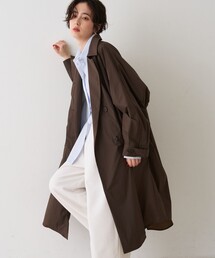 Rouge vif | NEWクリスピー撥水ライトロングコート(トレンチコート)