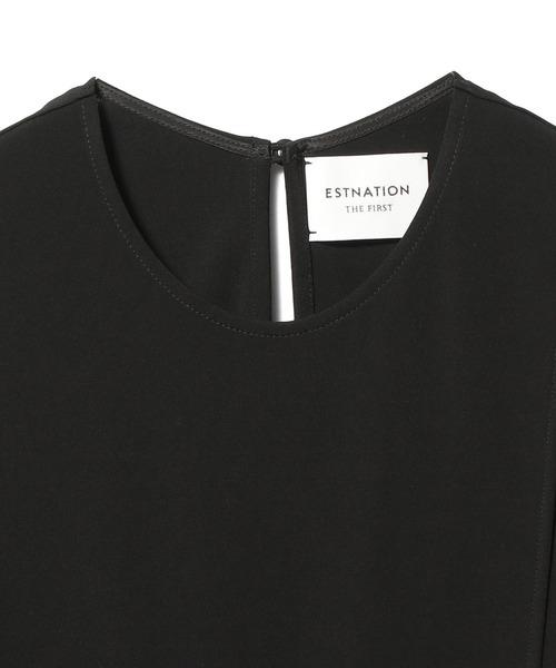 ESTNATION(エストネーション)の「ESTNATION THE FIRST / フロントスリット ノースリーブブラウス(シャツ/ブラウス・レディース・オフホワイト/ブラック・36/38)」の6枚目の写真
