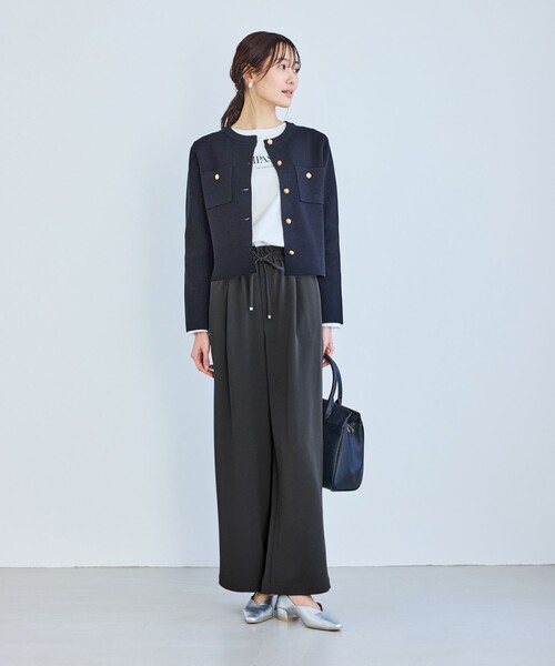 ROPE' PICNIC（ロペピクニック）の「ステファニージョグイージーワイドパンツ（その他パンツ・レディース・ベージュ/イエロー/ライトグリーン/チャコールグレー・S/L/M）」の19枚目の写真