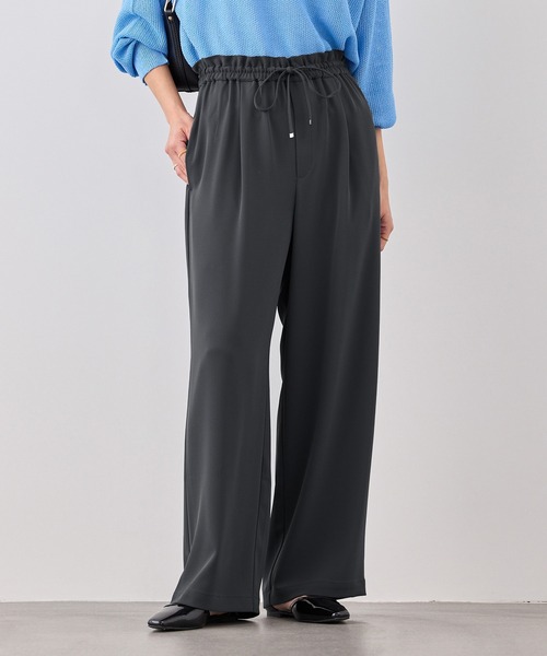 ROPE' PICNIC（ロペピクニック）の「ステファニージョグイージーワイドパンツ（その他パンツ・レディース・ベージュ/イエロー/ライトグリーン/チャコールグレー・S/L/M）」の2枚目の写真