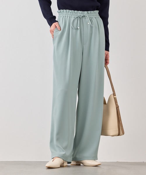 ROPE' PICNIC（ロペピクニック）の「ステファニージョグイージーワイドパンツ（その他パンツ・レディース・ベージュ/イエロー/ライトグリーン/チャコールグレー・S/L/M）」の3枚目の写真