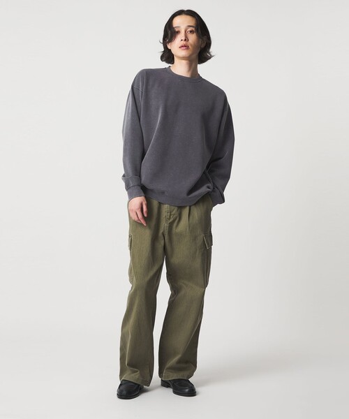 A DAY IN THE LIFE UNITED ARROWS(アデイインザライフユナイテッドアローズ)の「フェード ダンボールニット リラックススウェット<A DAY IN THE LIFE>(スウェット・メンズ・ライトブルー/ダークグレー/ベージュ・L/M)」の6枚目の写真