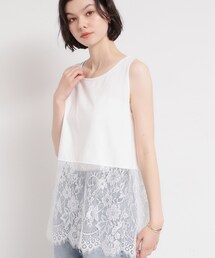 THE SHOP TK （ザ ショップ ティーケー ）の「【人気アイテム】裾レースタンクトップ（タンクトップ）」