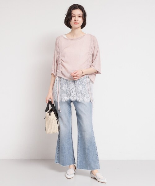 THE SHOP TK （ザ ショップ ティーケー ）の「◆【人気アイテム】裾レースタンクトップ（タンクトップ・レディース・オフホワイト・13/12）」の8枚目の写真