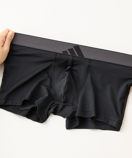 adidas（アディダス）の「adidas/アディダス ボクサーパンツ 吸汗速乾（ボクサーパンツ・メンズ・ブラック/ダークブルー・MEDIUM/LARGE）」の5枚目の写真