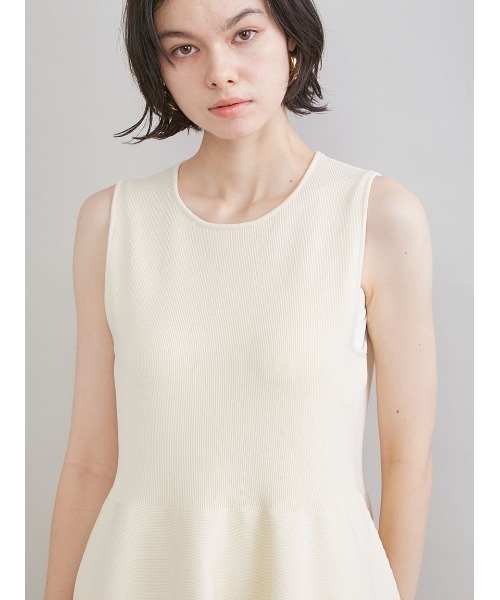 Mila Owen(ミラオーウェン)の「アンサンブルノースリホールガーメントワンピース(ワンピース・レディース・ブラック/アイボリー・1/0)」の7枚目の写真