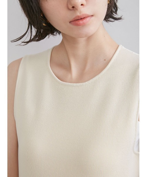 Mila Owen(ミラオーウェン)の「アンサンブルノースリホールガーメントワンピース(ワンピース・レディース・ブラック/アイボリー・1/0)」の9枚目の写真