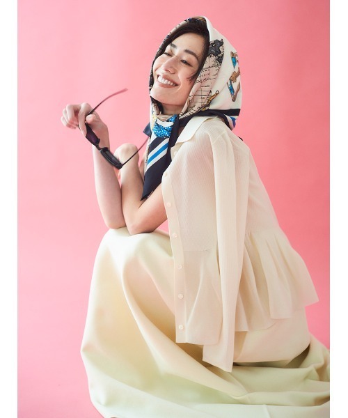 Mila Owen(ミラオーウェン)の「アンサンブルノースリホールガーメントワンピース(ワンピース・レディース・ブラック/アイボリー・1/0)」の20枚目の写真