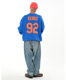 KEBOZ 92 SWEAT CREWNECK ブルー Sサイズ KEBOZ 26SS WEEK 2 02.07 SAT