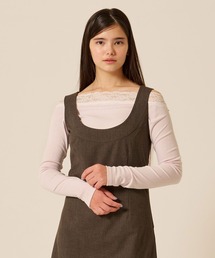 TINA：JOJUN | レース付き オフショル ロンT TINA：JOJUN(Tシャツ/カットソー)