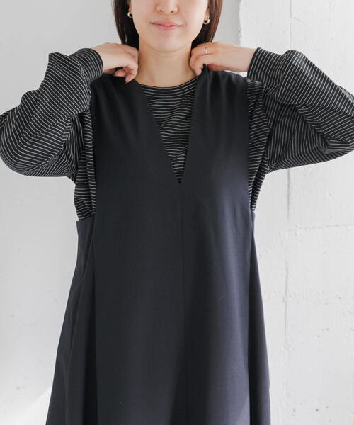 FORK&SPOON(フォークアンドスプーン)の「FORK&SPOON CAVEボーダーロングスリーブTシャツ(Tシャツ/カットソー・レディース・ホワイト系その他/ブラック系その他/グレー系その他・1)」の11枚目の写真