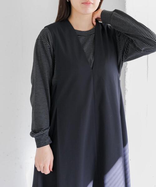 FORK&SPOON(フォークアンドスプーン)の「FORK&SPOON CAVEボーダーロングスリーブTシャツ(Tシャツ/カットソー・レディース・ホワイト系その他/ブラック系その他/グレー系その他・1)」の13枚目の写真