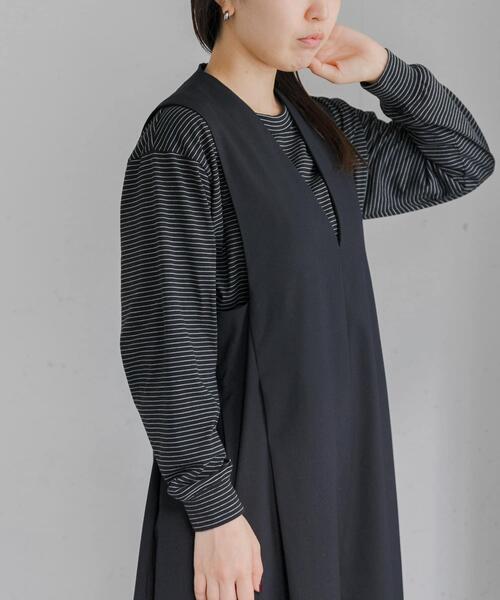 FORK&SPOON(フォークアンドスプーン)の「FORK&SPOON CAVEボーダーロングスリーブTシャツ(Tシャツ/カットソー・レディース・ホワイト系その他/ブラック系その他/グレー系その他・1)」の16枚目の写真