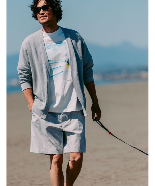 green label relaxing(グリーンレーベルリラクシング)の「WONDER CLOTH ショーツ ショートパンツ -ストレッチ・接触冷感・吸水速乾-(その他パンツ・メンズ・モカ/ダークグレー/ロイヤルブルー/ブラック/ライトグレー・M/S/XL/L)」の7枚目の写真