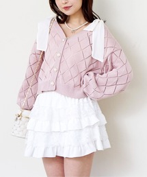 FUN（ファン）の「カタリボンスカシカーデ（カーディガン/ボレロ）」