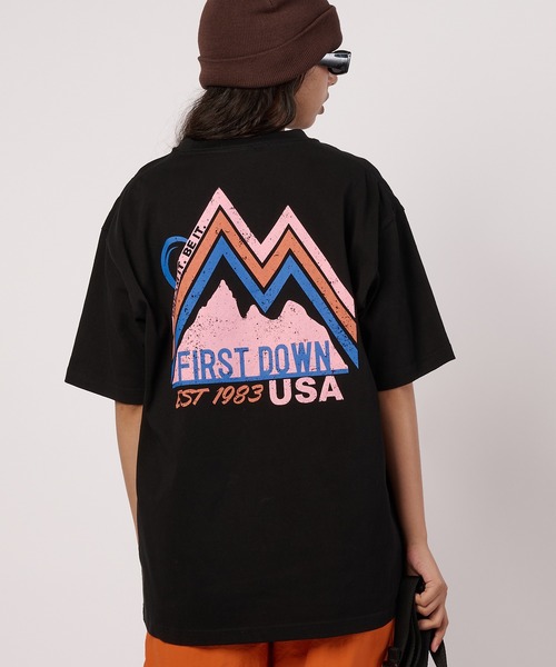 FIRST DOWN(ファーストダウン)の「グラフィック スリーブTシャツ #3(Tシャツ/カットソー・メンズ・ブラック/ホワイト・M/L/XL)」の12枚目の写真