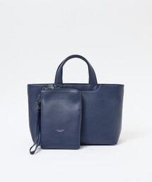 ABAHOUSE les essentiels（アバハウスレエッセンシャル アバハウス エッセンシャル）の「【ABAHOUSE　les essentiels】定番ミニトートバッグ / スプリットレザー/シュリンク/クラッチバッグ付き（トートバッグ）」