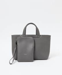 ABAHOUSE les essentiels（アバハウスレエッセンシャル アバハウス エッセンシャル）の「【ABAHOUSE　les essentiels】定番ミニトートバッグ / スプリットレザー/シュリンク/クラッチバッグ付き（トートバッグ）」