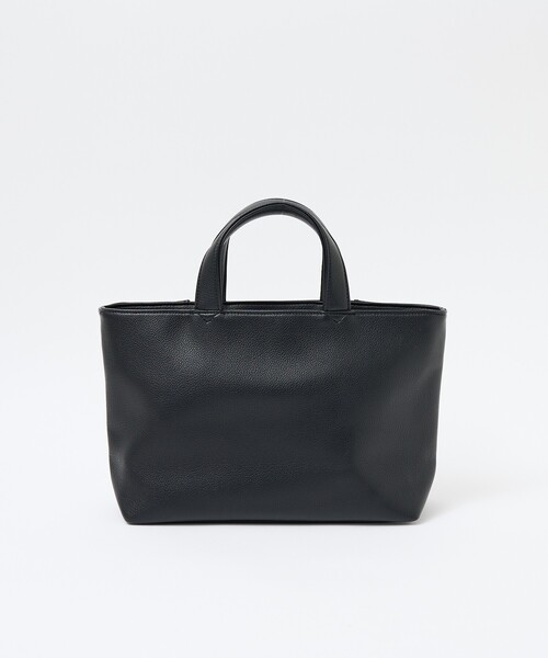 ABAHOUSE les essentiels（アバハウスレエッセンシャル アバハウス エッセンシャル）の「【ABAHOUSE　les essentiels】定番ミニトートバッグ / スプリットレザー/シュリンク/クラッチバッグ付き（トートバッグ・メンズ・ネイビー/ブラック/グレー・フリー）」の6枚目の写真