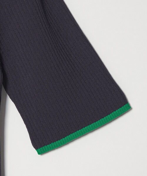 green label relaxing（グリーンレーベルリラクシング）の「【WEB限定】＜at ease＞ソデサキ バイカラー 5分袖 プルオーバー ニット（ニット/セーター・レディース・ブラック/ライトピンク/ホワイト/ベージュ/ネイビー・FREE）」の8枚目の写真