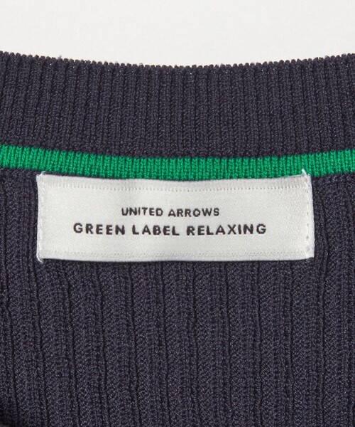 green label relaxing（グリーンレーベルリラクシング）の「【WEB限定】＜at ease＞ソデサキ バイカラー 5分袖 プルオーバー ニット（ニット/セーター・レディース・ブラック/ライトピンク/ホワイト/ベージュ/ネイビー・FREE）」の10枚目の写真