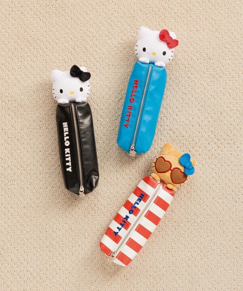 Me%(ミィパーセント)の「【HELLO KITTY】ぬいペンケース 631399(ステーショナリー・レディース・レッド/ゴールド/ブラック・FREE)」の5枚目の写真