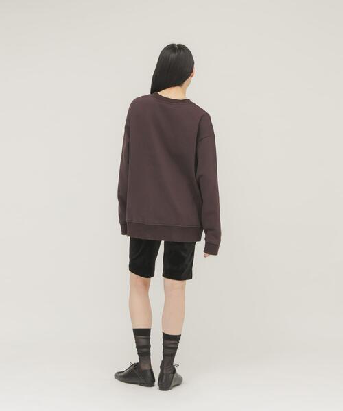 KBF（ケイビーエフ）の「ルーズスタッズスウェット（スウェット・レディース・チャコールグレー/オートミール/ダークブラウン・ONE）」の10枚目の写真