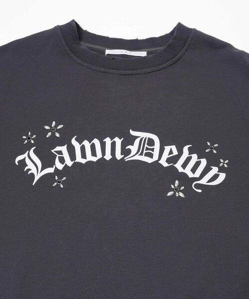 KBF（ケイビーエフ）の「ルーズスタッズスウェット（スウェット・レディース・チャコールグレー/オートミール/ダークブラウン・ONE）」の21枚目の写真