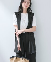 INDIVI | 【さらに軽く軽快！／着る日傘】颯爽ジレジャケット(ベスト)