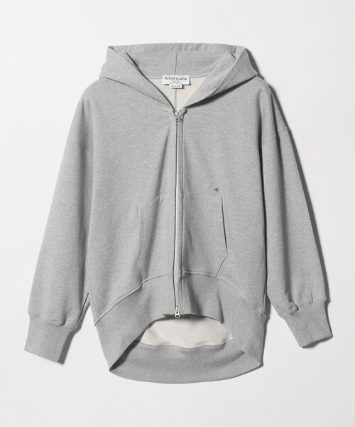 AMERICANA(アメリカーナ)の「【別注】<Americana>スウェット ジップ パーカー(パーカー・レディース・レッド/グレー系・FREE)」の2枚目の写真