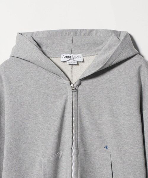 AMERICANA(アメリカーナ)の「【別注】<Americana>スウェット ジップ パーカー(パーカー・レディース・レッド/グレー系・FREE)」の7枚目の写真