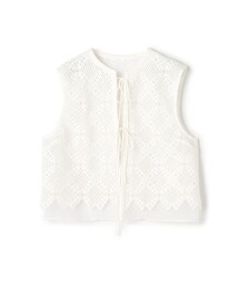 tomorrowland レースベスト 美品 MACPHEE TOMORROWLAND ハイネックレースベスト ジレ - メルカリ