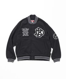 【BEN DAVIS（ベンデイビス）】SWEAT STADIUM JACKET / スラックス ジャケット 刺繍 ワンポイント 裏毛 ワッペン