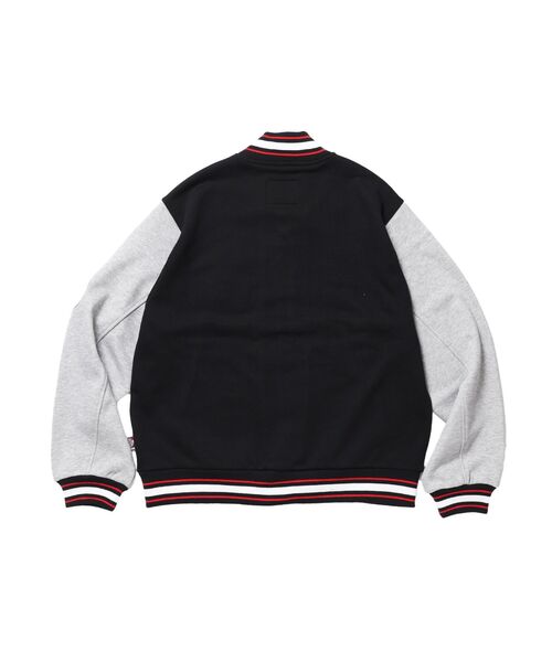 BEN DAVIS(ベンデイビス)の「【BEN DAVIS(ベンデイビス)】SWEAT STADIUM JACKET / スラックス ジャケット 刺繍 ワンポイント 裏毛 ワッペン(スウェット・メンズ・その他1/カーキ/ブラック・X-LARGE/LARGE/MEDIUM)」の5枚目の写真