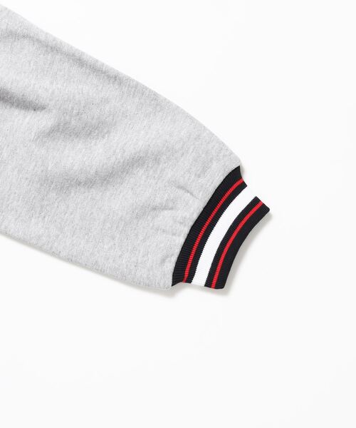BEN DAVIS(ベンデイビス)の「【BEN DAVIS(ベンデイビス)】SWEAT STADIUM JACKET / スラックス ジャケット 刺繍 ワンポイント 裏毛 ワッペン(スウェット・メンズ・その他1/カーキ/ブラック・X-LARGE/LARGE/MEDIUM)」の12枚目の写真