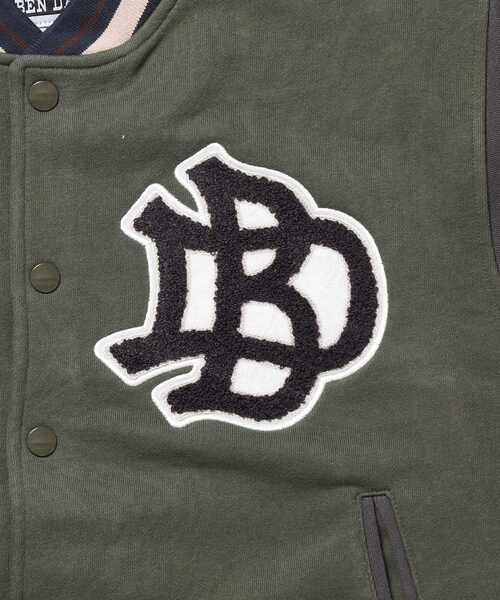 BEN DAVIS(ベンデイビス)の「【BEN DAVIS(ベンデイビス)】SWEAT STADIUM JACKET / スラックス ジャケット 刺繍 ワンポイント 裏毛 ワッペン(スウェット・メンズ・その他1/カーキ/ブラック・X-LARGE/LARGE/MEDIUM)」の17枚目の写真