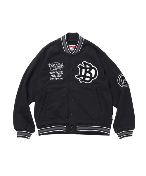 BEN DAVIS(ベンデイビス)の「【BEN DAVIS(ベンデイビス)】SWEAT STADIUM JACKET / スラックス ジャケット 刺繍 ワンポイント 裏毛 ワッペン(スウェット・メンズ・その他1/カーキ/ブラック・X-LARGE/LARGE/MEDIUM)」の22枚目の写真