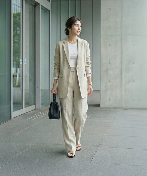 STYLE DELI（スタイルデリ）の「【DELI by】グレイスフォルム リアルレザーミニバケットバッグ（ショルダーバッグ・レディース・グレー/ホワイト/ブラック・FREE）」の9枚目の写真