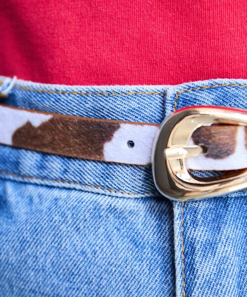 FREAK'S STORE（フリークスストア）の「限定展開　変形 バックル ベルト（ベルト・レディース・レオパード/ブラック・ONE SIZE）」の7枚目の写真