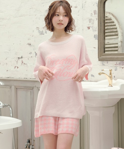 セール】【SET ITEM】fluffy knit setup ss / 半袖モコモコ