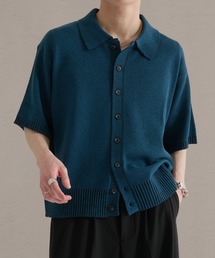 epnok（エプノック）の「プレーティングルーズ半袖ニットシャツ（ニット/セーター・メンズ）」